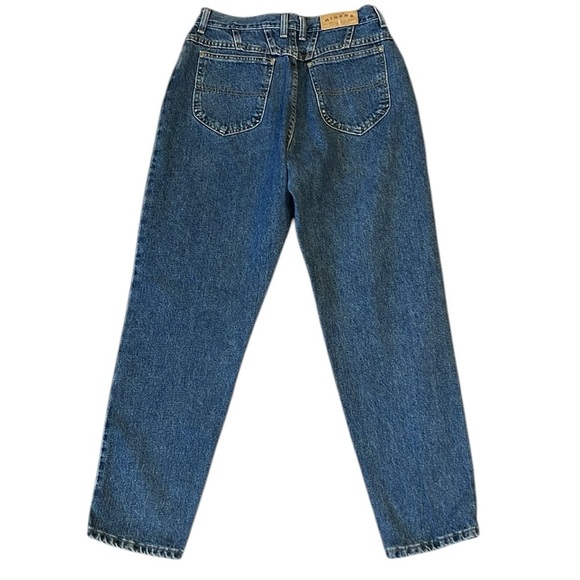 Vintage 80s Lee Relaxed Riders Jeans High Rise Tapered Medium Blue USA 12P/29x28 - Picture 6 of 11